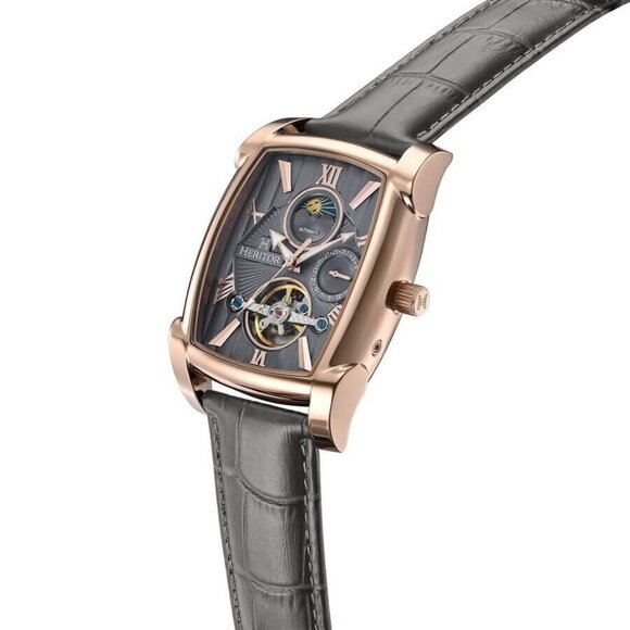 NWT Authentic Heritor Valentin Automatic Grey Dial Men's Watch - Picture 3 of 3